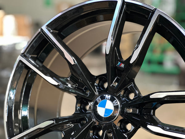 New 18X8 ET35 18X9 ET35 BMW Style 792M rim (4 wheels) Matte Black 5X120
