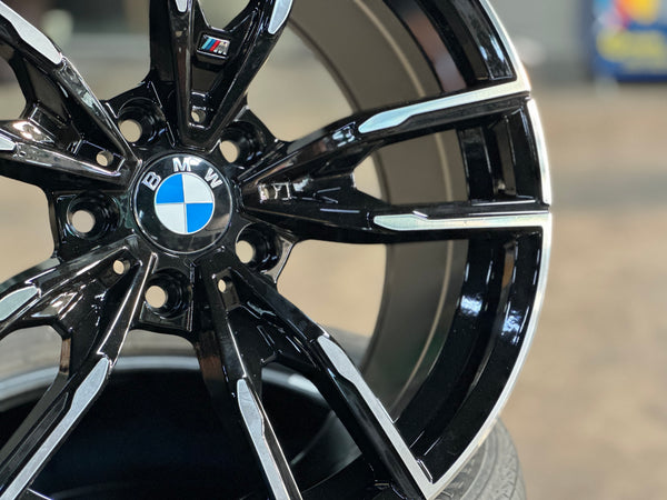New 18X8 ET35 18X9 ET35 BMW Style 792M rim (4 wheels) Matte Black 5X120