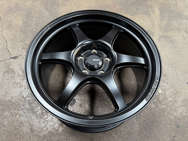 New 18x8.5 ET43 Konig Hexaform Rim (4 wheel) Matte Black 5x114.3
