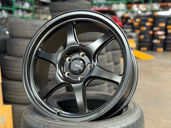 New 18x8.5 ET43 Konig Hexaform Rim (4 wheel) Matte Black 5x114.3