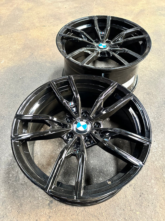 New 18X8 ET35 18X9 ET35 BMW Style 792M rim (4 wheels) BLACK 5X120
