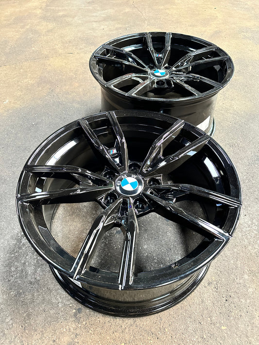 New 18X8 ET35 18X9 ET35 BMW Style 792M rim (4 wheels) BLACK 5X120
