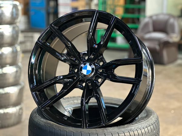 New 18X8 ET35 18X9 ET35 BMW Style 792M rim (4 wheels) BLACK 5X120