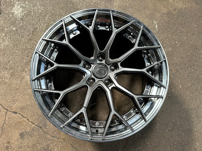 New 19x8.5 ET30 19x9.5 ET40 G Forged GF05 (4 wheels) Hyper Dark 5x112