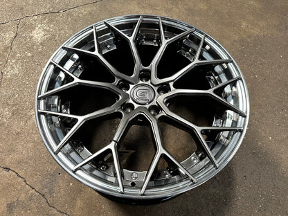 New 19x8.5 ET30 19x9.5 ET40 G Forged GF05 (4 wheels) Hyper Dark 5x112