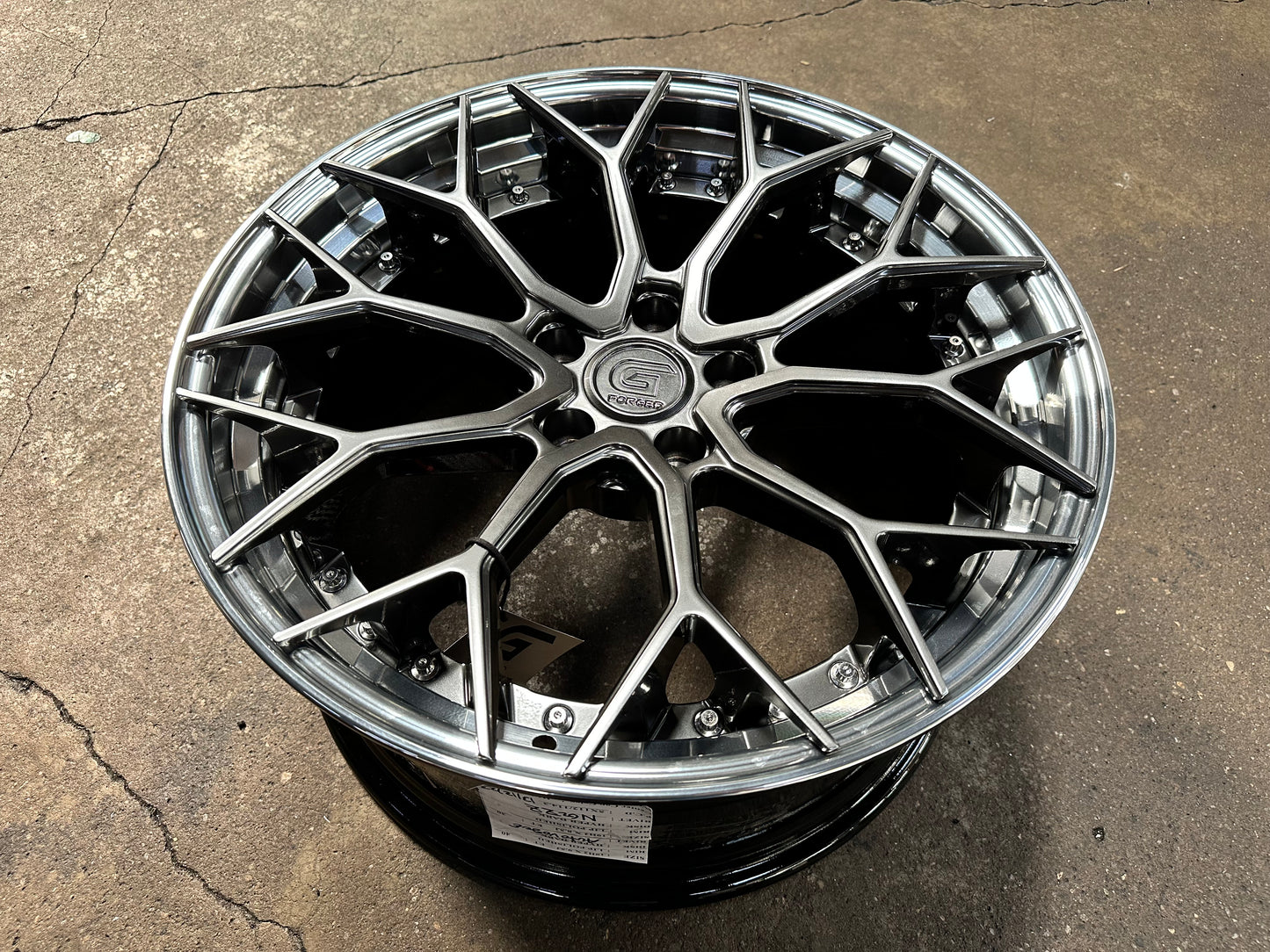 New 19x8.5 ET30 19x9.5 ET40 G Forged GF05 (4 wheels) Hyper Dark 5x112