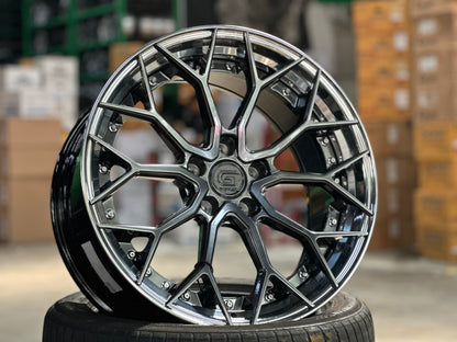 New 19x8.5 ET30 19x9.5 ET40 G Forged GF05 (4 wheels) Hyper Dark 5x112