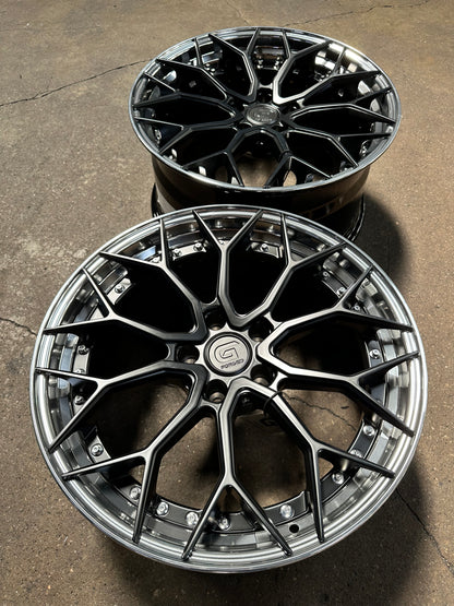 New 19x8.5 ET30 19x9.5 ET40 G Forged GF05 (4 wheels) Matt Black 5x112