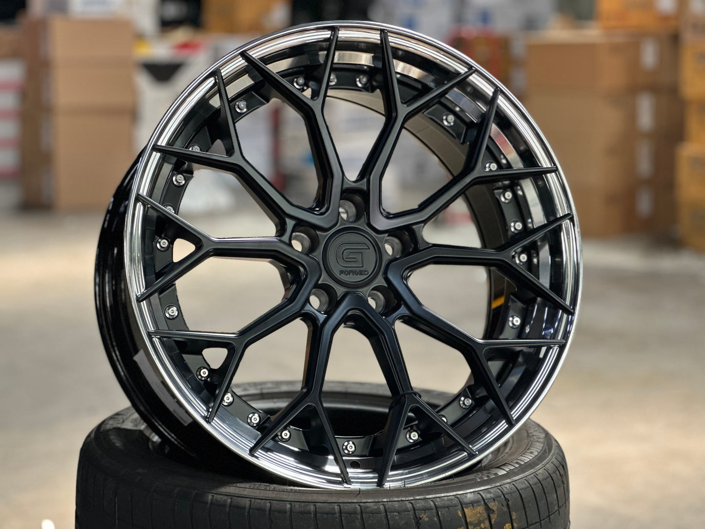 [Bundle] New 19x8.5 ET30 G Forged GF05 (2 wheels) Matt Black 5x112