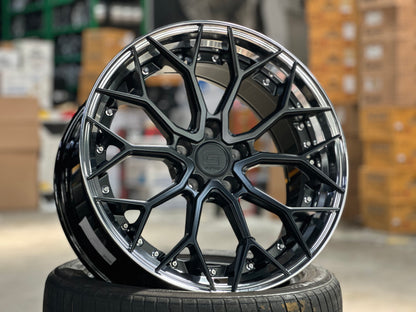 New 19x8.5 ET30 19x9.5 ET40 G Forged GF05 (4 wheels) Matt Black 5x112