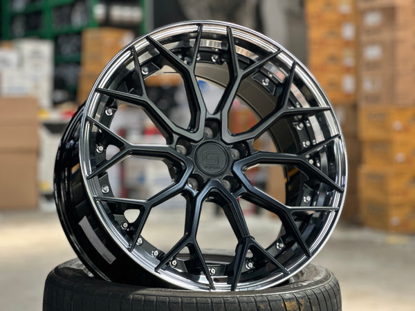 New 19x8.5 ET30 19x9.5 ET40 G Forged GF05 (4 wheels) Matt Black 5x112