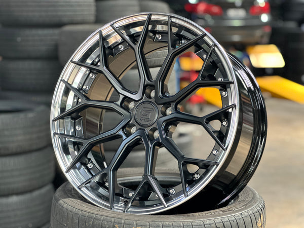 New 19x8.5 ET30 19x9.5 ET40 G Forged GF05 (4 wheels) Matt Black 5x112