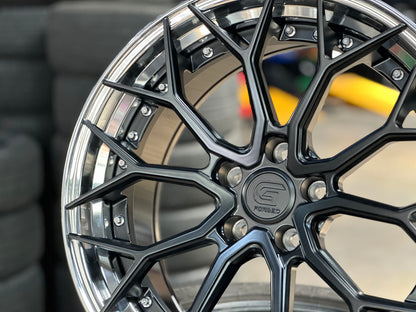 New 19x8.5 ET30 19x9.5 ET40 G Forged GF05 (4 wheels) Matt Black 5x112