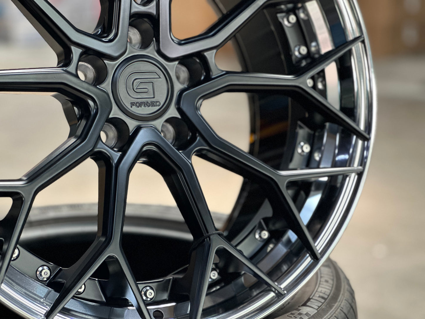 New 19x8.5 ET30 19x9.5 ET40 G Forged GF05 (4 wheels) Matt Black 5x112