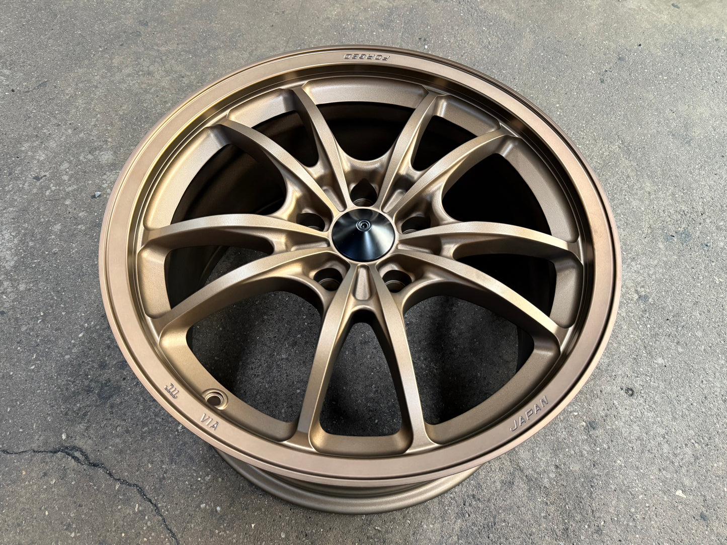 New 18x9.5 ET40 AOW Mugen MF10 Rim (4 wheel) Bronze 5x120