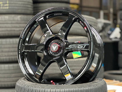 NEW 18X8.5 ET35 Lenso Venom VNT Flow Formed Rim Black & Pad Gray 5X114.3