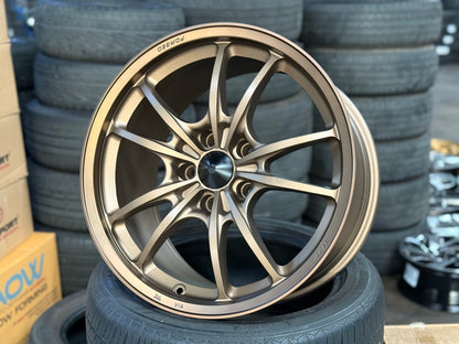 New 18x9.5 ET40 AOW Mugen MF10 Rim (4 wheel) Bronze 5x120