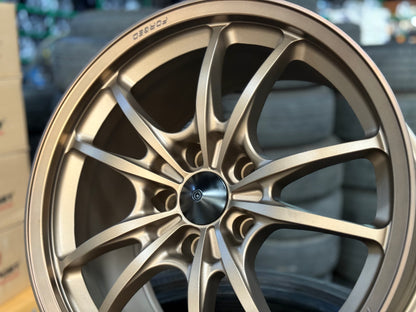 New 18x9.5 ET40 AOW Mugen MF10 Rim (4 wheel) Bronze 5x120