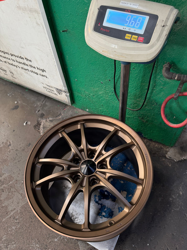 New 18x9.5 ET40 AOW Mugen MF10 Rim (4 wheel) Bronze 5x120