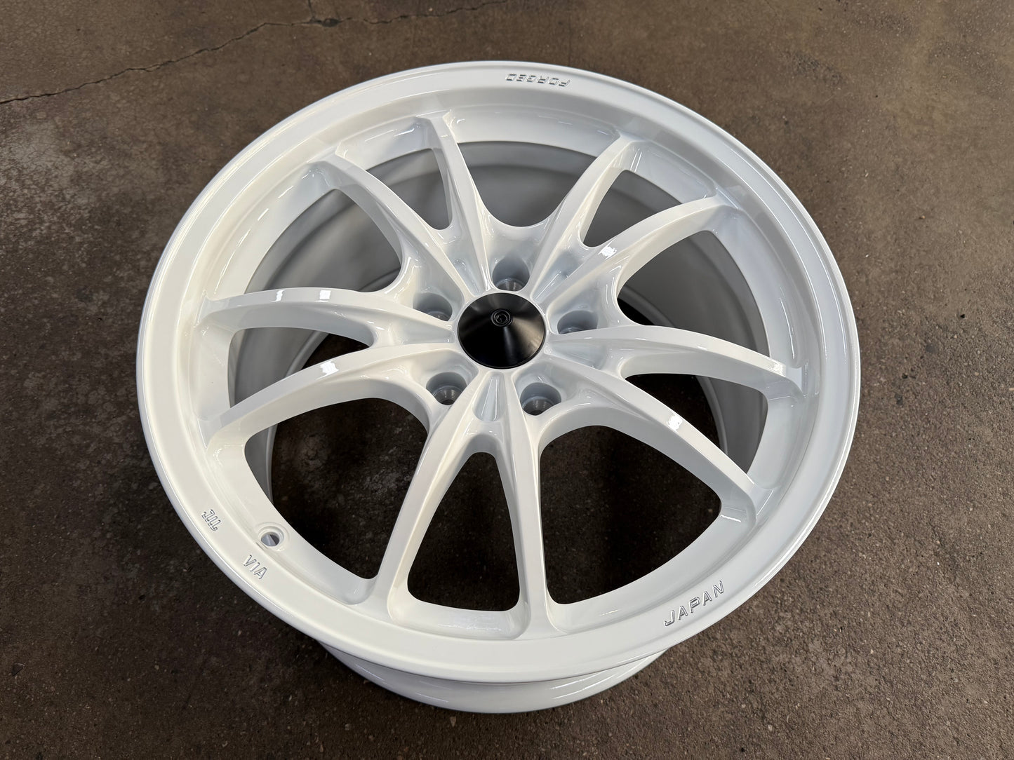 New 18x9.5ET40 AOW Mugen MF10 Rim (4 wheel) White 5x120