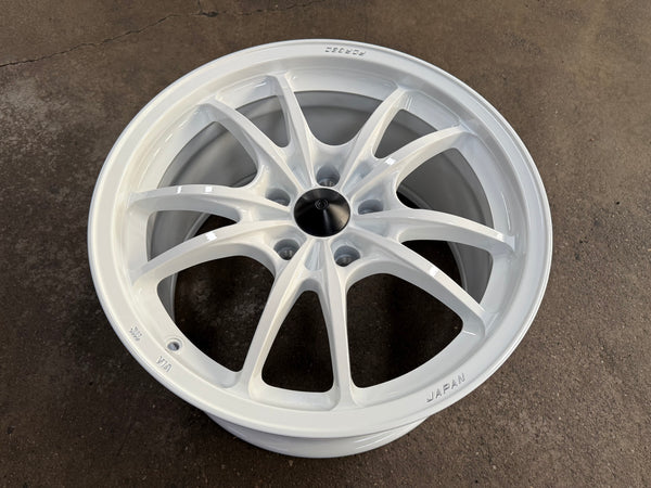 New 18x9.5ET40 AOW Mugen MF10 Rim (4 wheel) White 5x120