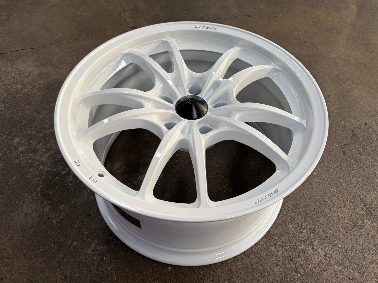 New 18x9.5ET40 AOW Mugen MF10 Rim (4 wheel) White 5x120