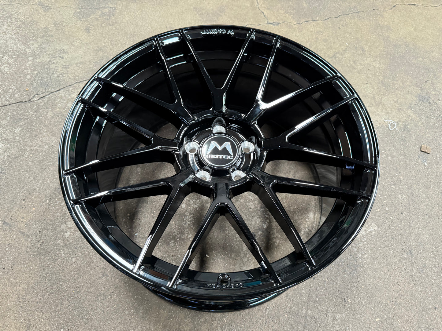 New 19x8.5 ET25 19x9.5 ET35 Motec MCR3 Flow Formed Rim 5x112 Black (4 Wheels)