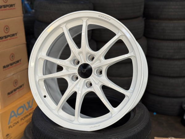 New 18x9.5ET40 AOW Mugen MF10 Rim (4 wheel) White 5x120