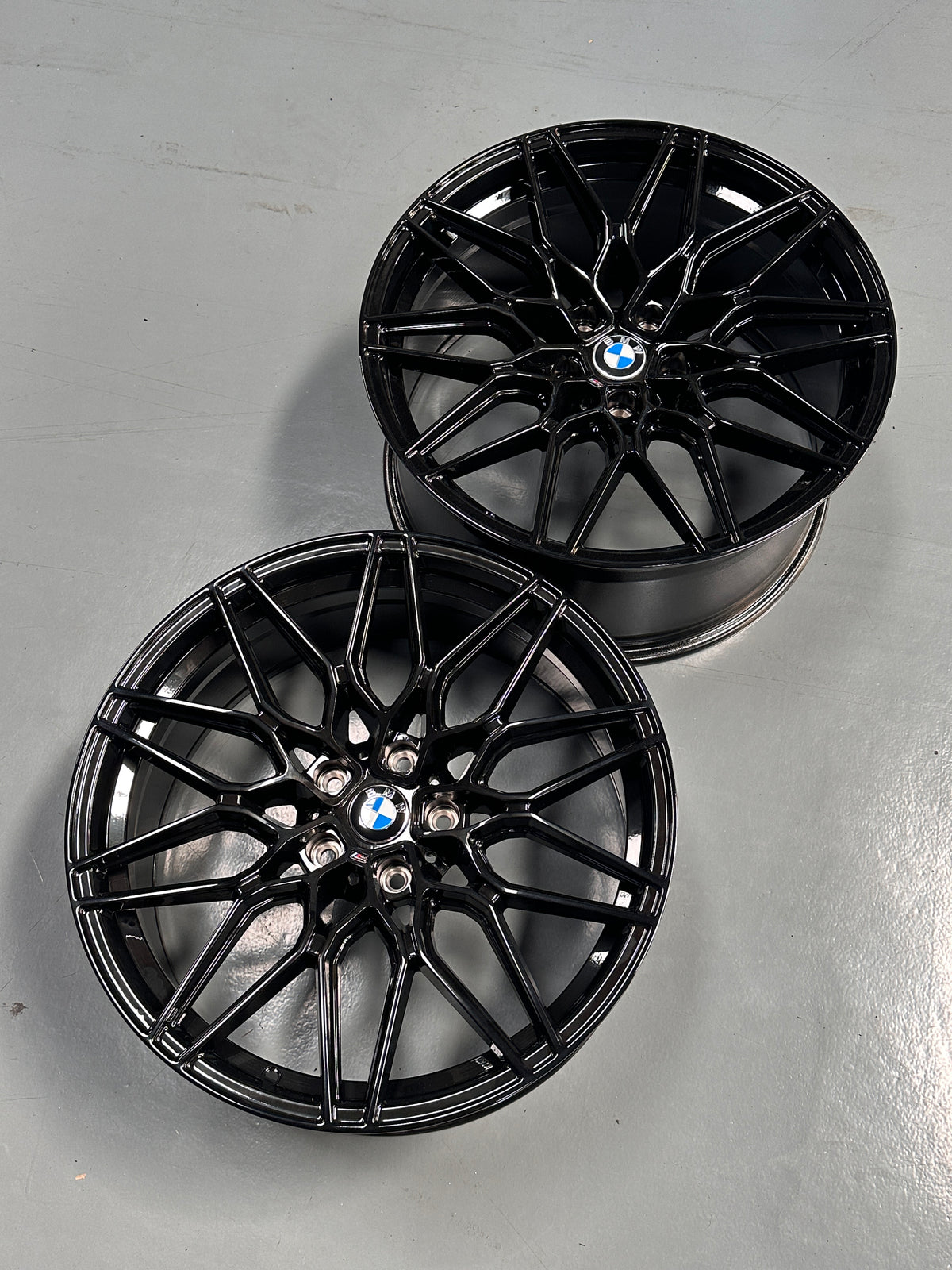 New 20x8.5 ET30 20x9.5 ET40 RS BBS Style 826M (4 wheel) Gloss Black 5x120