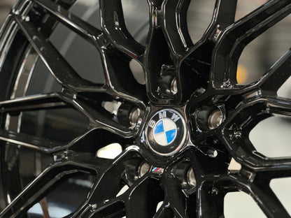 New 20x8.5 ET30 20x9.5 ET40 RS BBS Style 826M (4 wheel) Gloss Black 5x120
