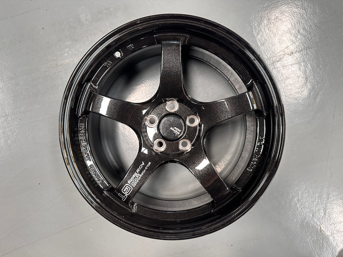 New 17X8 ET35 AOW GT Rim (4 wheel) Gloss Black 4X100
