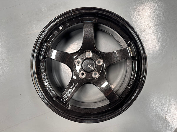 New 17X8 ET35 AOW GT Rim (4 wheel) Gloss Black 4X100