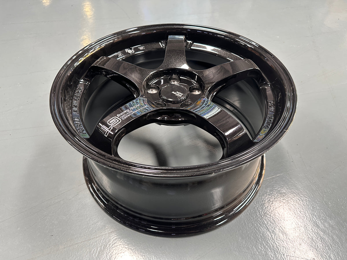 New 17X8 ET35 AOW GT Rim (4 wheel) Gloss Black 4X100