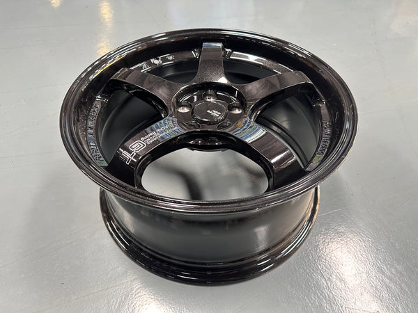 New 17X8 ET35 AOW GT Rim (4 wheel) Gloss Black 4X100