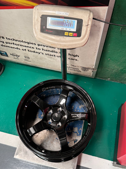 New 17X8 ET35 AOW GT Rim (4 wheel) Gloss Black 4X100