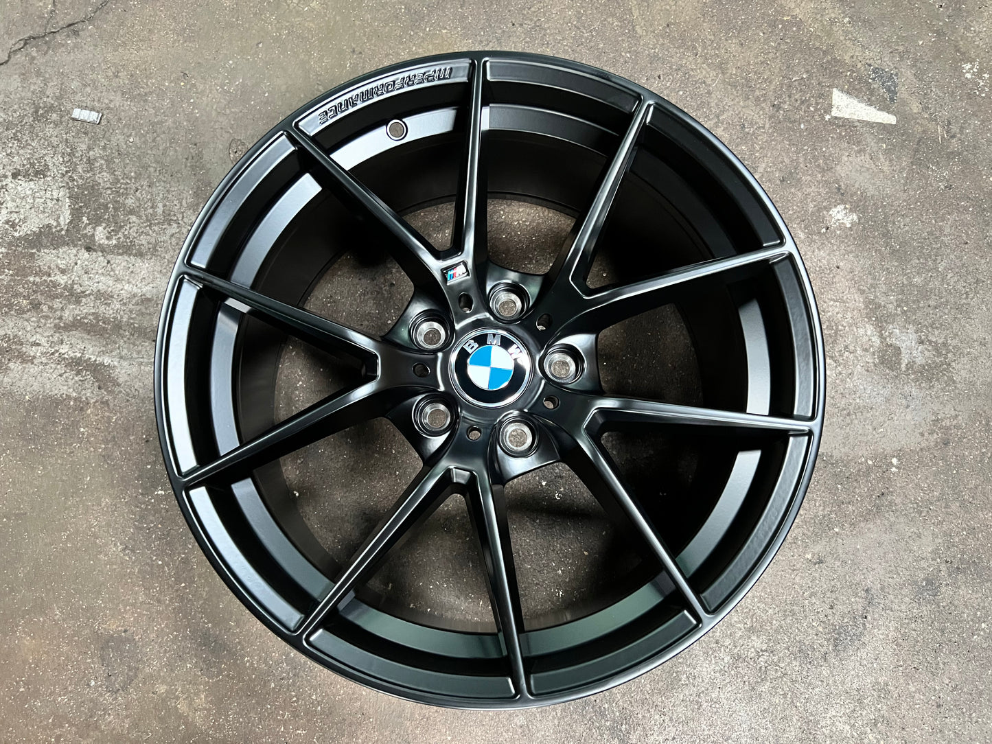 New 18x8 ET35 18x9 ET37 BMW Style 763M (4 wheels) Matte Black 5X120