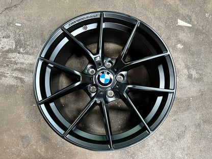 New 18x8 ET35 18x9 ET37 BMW Style 763M (4 wheels) Matte Black 5X120