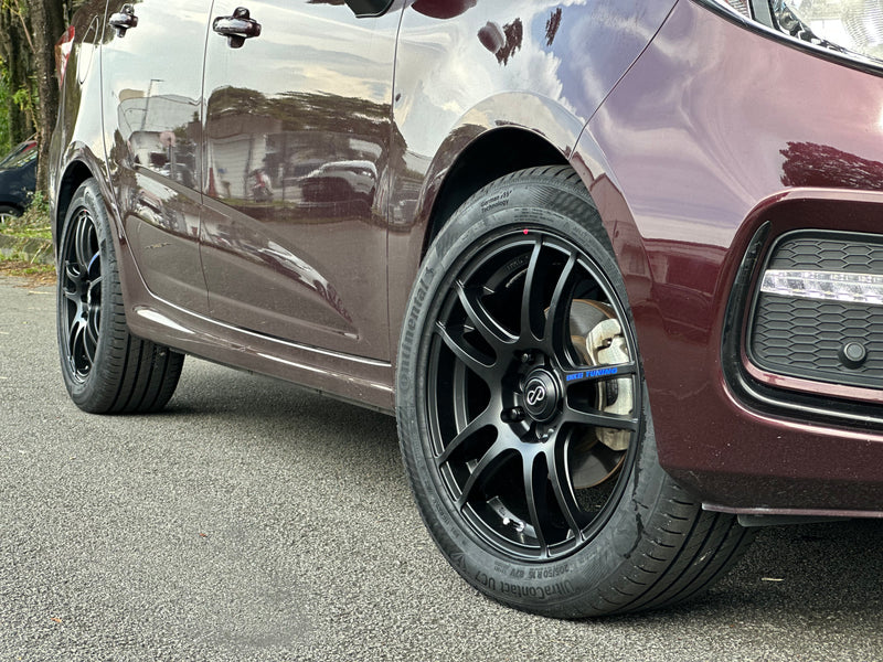 New 16X7 ET40 Enkei Tuning SC24 Rim (4 wheel) Matte Black 4X114.3