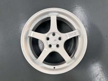 NEW 17X7.5 ET40 AOW GT Flow Formed Rim Racing White 5X100