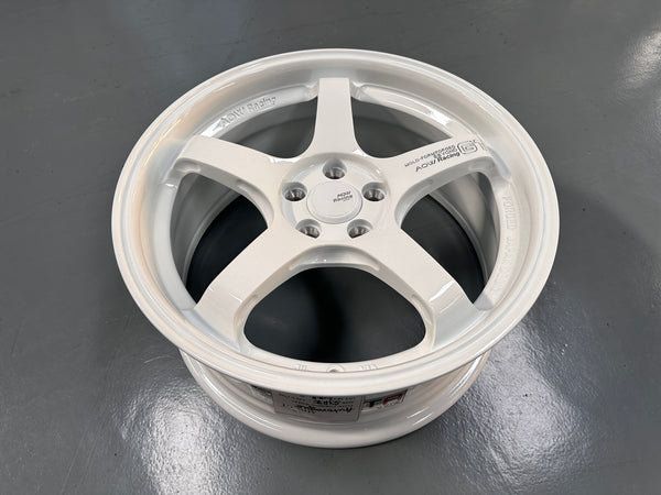 NEW 17X7.5 ET40 AOW GT Flow Formed Rim Racing White 5X100