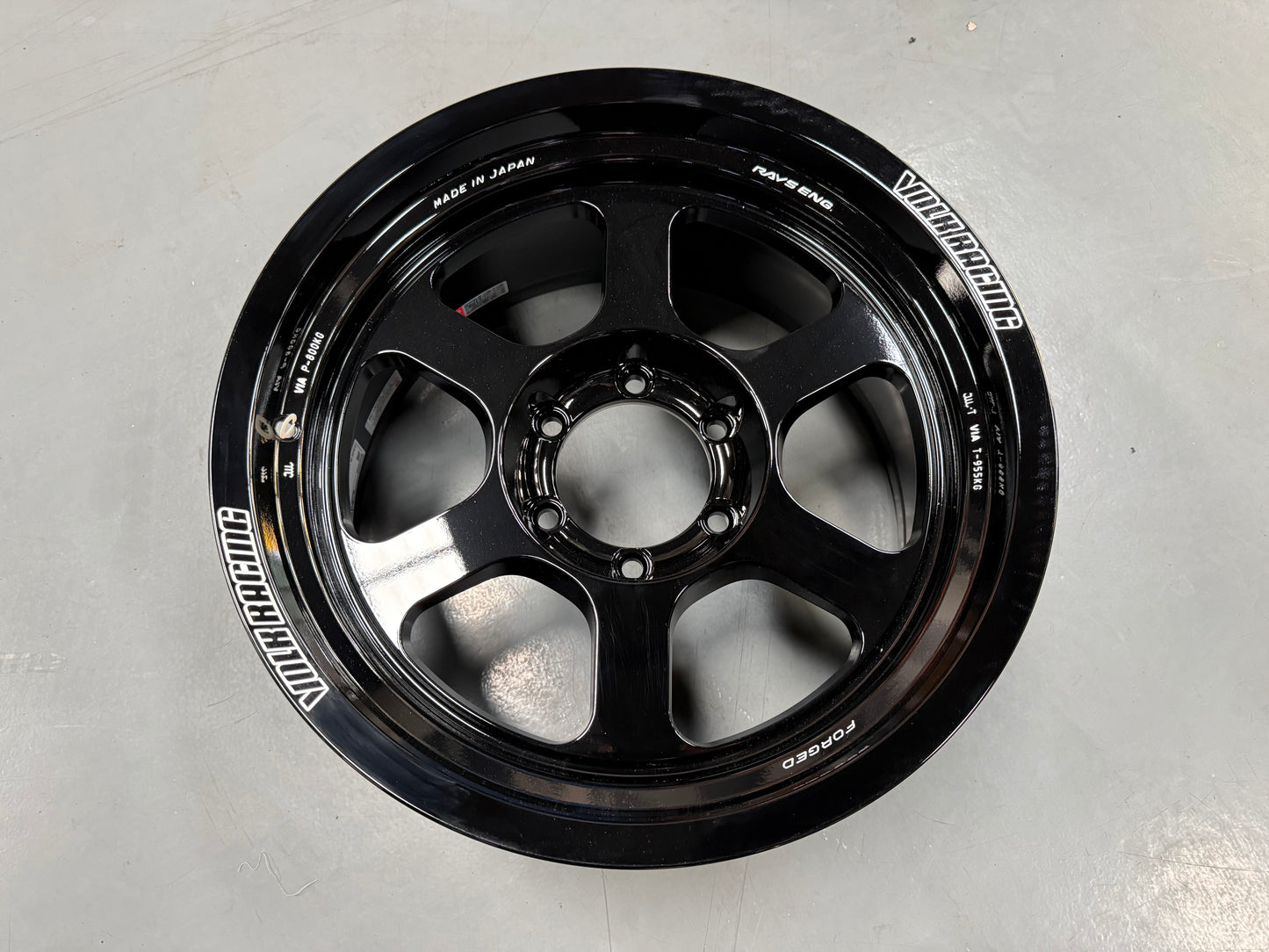 New 18x9 ET0 Rays Volk Racing TE37XT Mspec (4 wheel) 6x139.7 Gloss Black