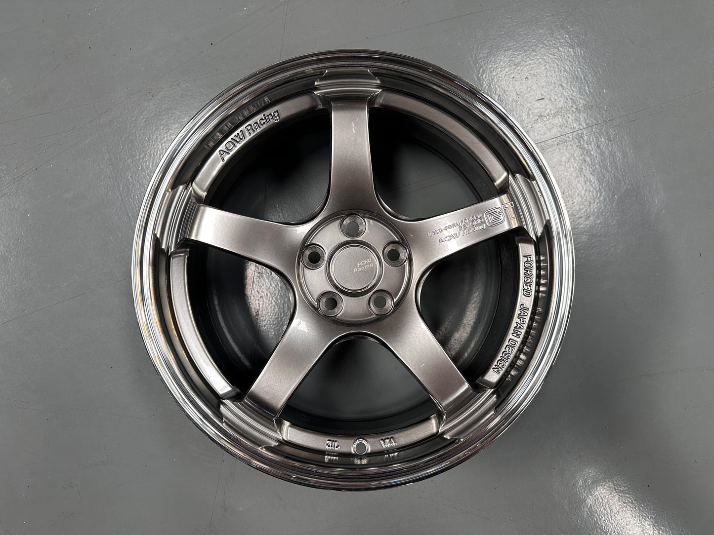 NEW 17X7.5 ET40 AOW GT Flow Formed Rim Hyper Black 5X100