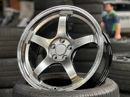 NEW 17X7.5 ET40 AOW GT Flow Formed Rim Hyper Black 5X100