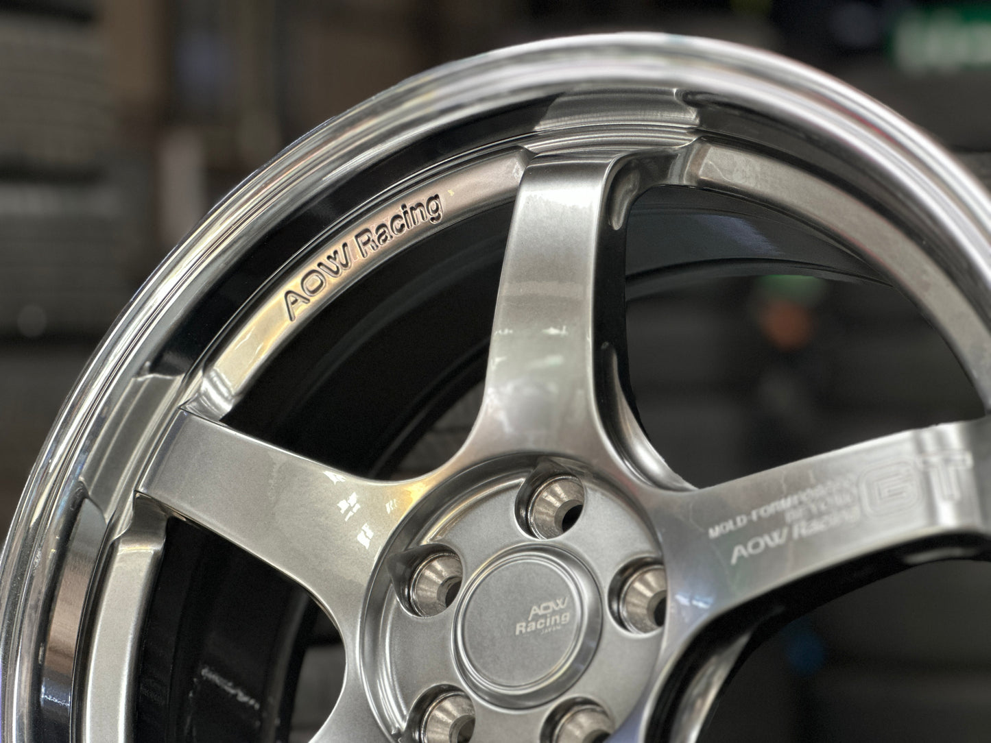 NEW 17X7.5 ET40 AOW GT Flow Formed Rim Hyper Black 5X100