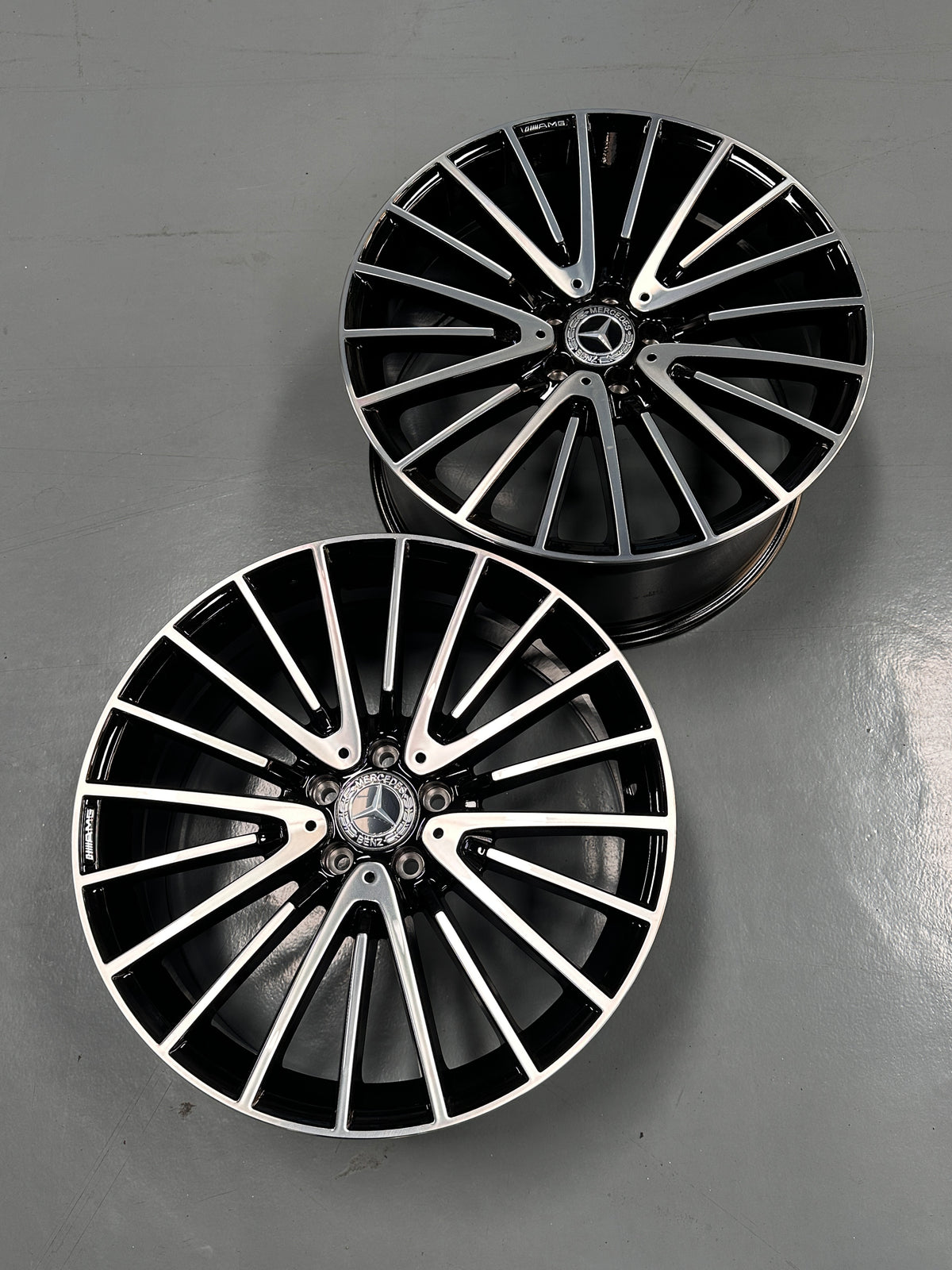 New 20x8.5 ET36 20x9.5 ET43 Mercedes AMG (4 wheel) 5x112 Gloss Black PF