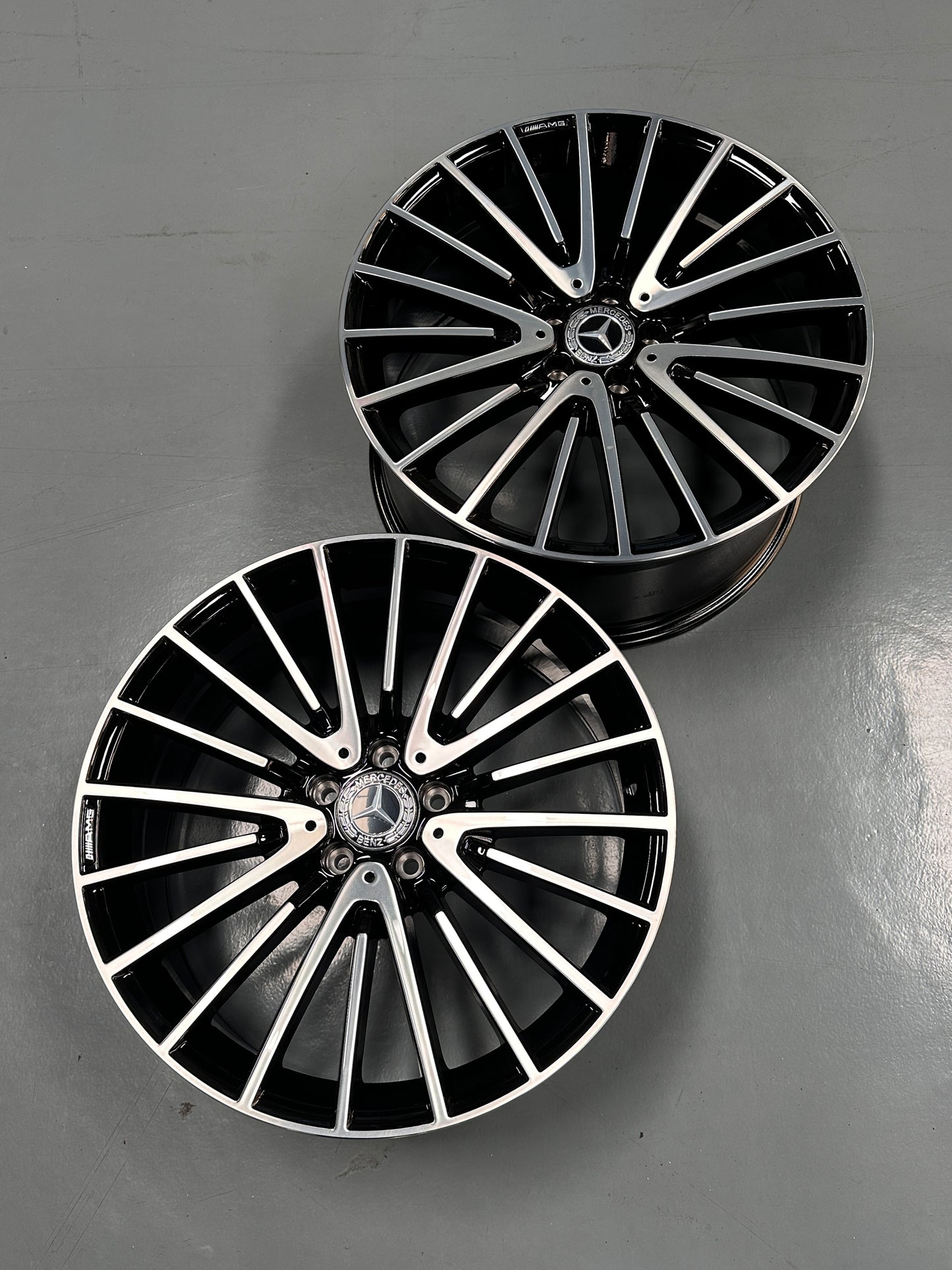 New 20x8.5 ET36 20x9.5 ET43 Mercedes AMG (4 wheel) 5x112 Gloss Black PF