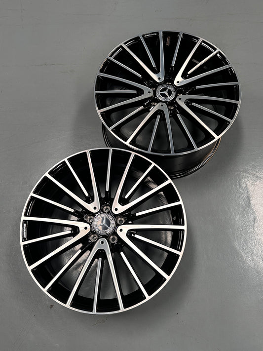 New 20x8.5 ET36 20x9.5 ET43 Mercedes AMG (4 wheel) 5x112 Gloss Black PF
