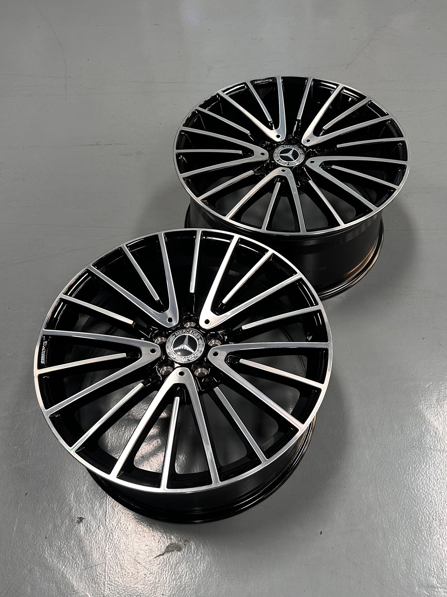 New 20x8.5 ET36 20x9.5 ET43 Mercedes AMG (4 wheel) 5x112 Gloss Black PF