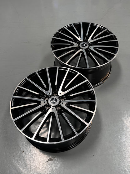New 20x8.5 ET36 20x9.5 ET43 Mercedes AMG (4 wheel) 5x112 Gloss Black PF