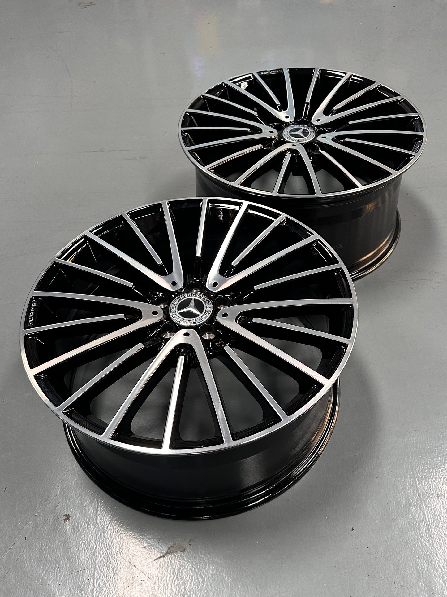 New 20x8.5 ET36 20x9.5 ET43 Mercedes AMG (4 wheel) 5x112 Gloss Black PF